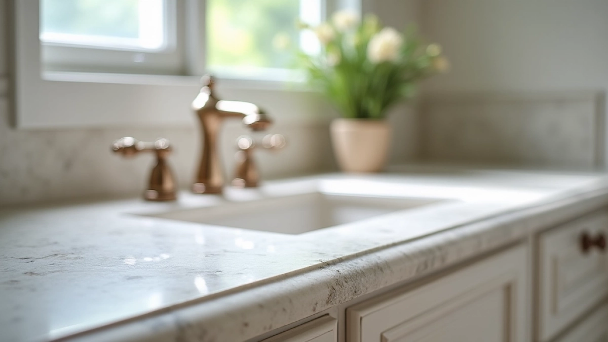 Blat z kamienia do łazienki