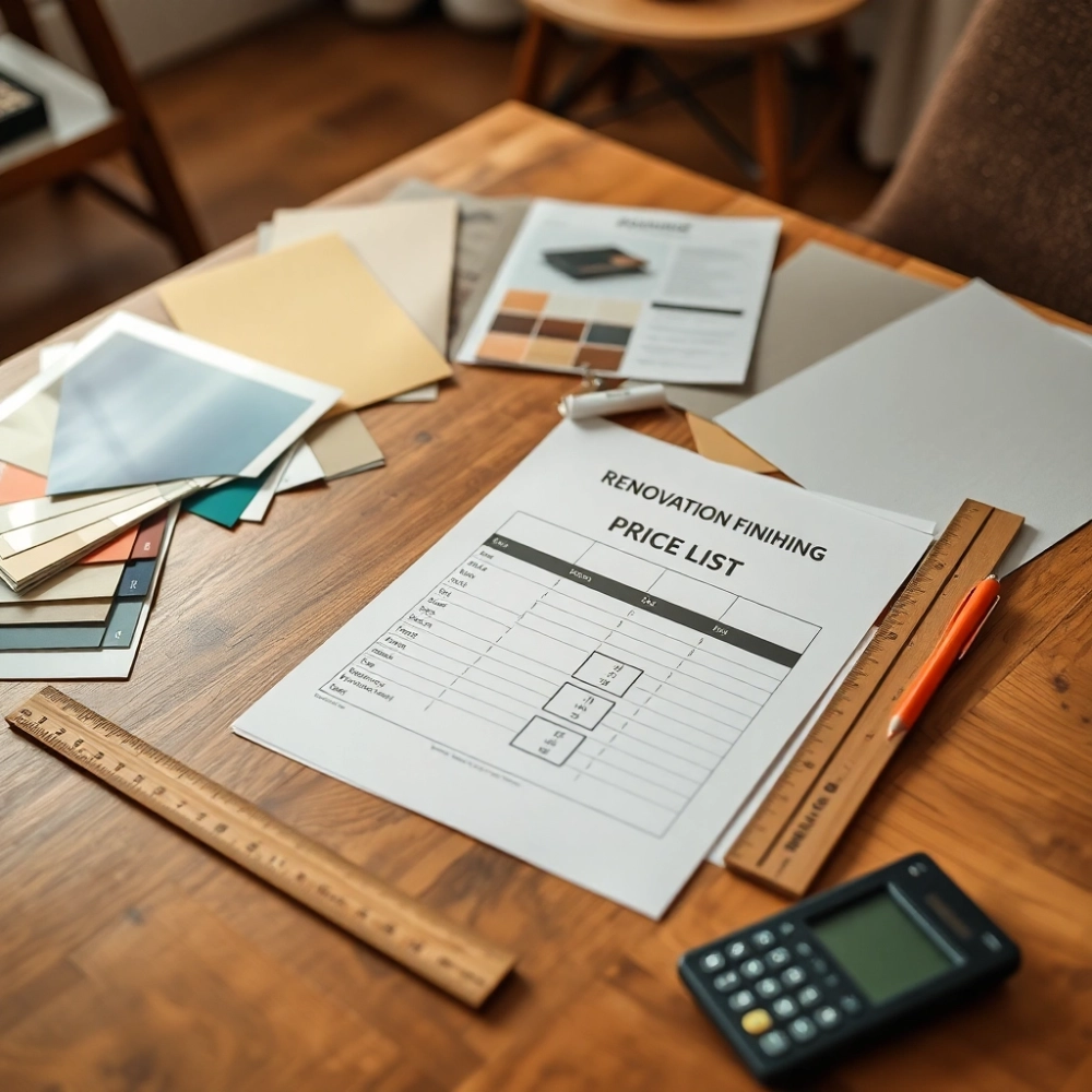 Cennik Remonty i wykończenia wnętrz