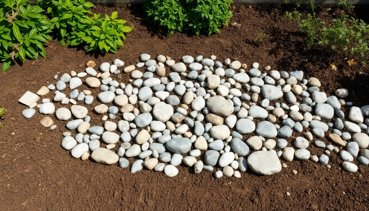 Jak wysypać kamienie w ogrodzie