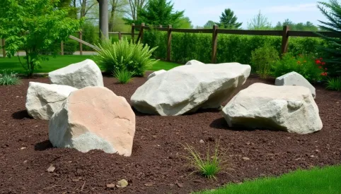 Jak ułożyć duże kamienie w ogrodzie