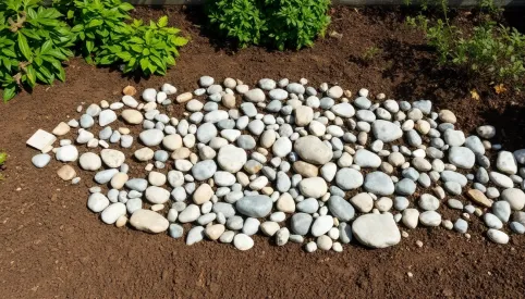 Jak wysypać kamienie w ogrodzie