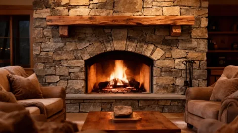 Kominek z kamienia polnego